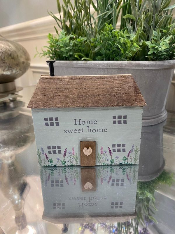 House Floral Block 'Home Sweet Home'