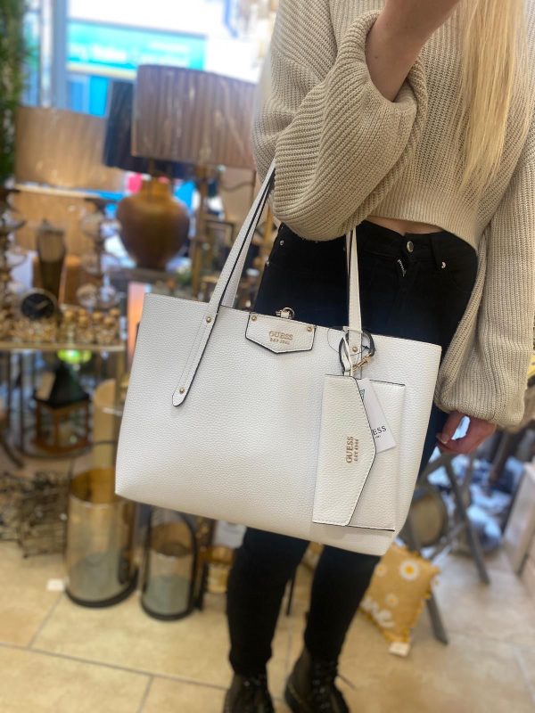 GUESS Eco Brenton Shopper White - Image 5