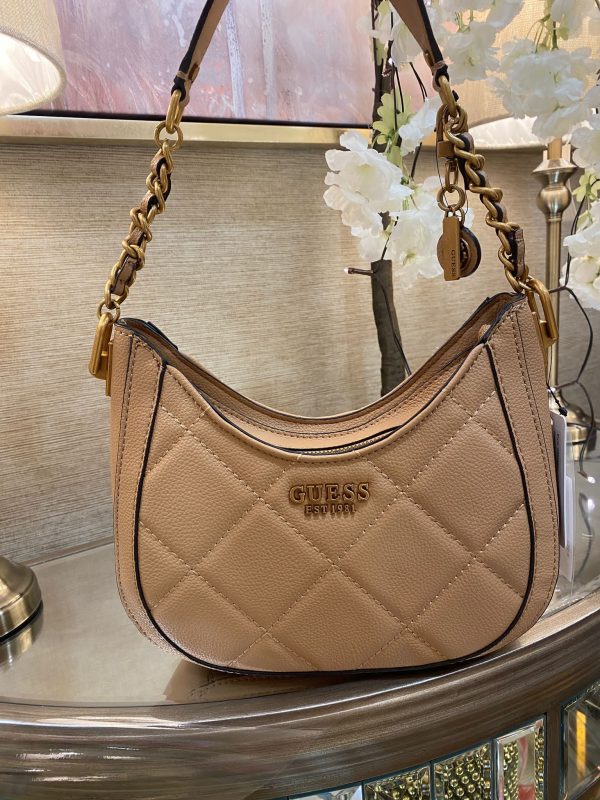 GUESS Abey Small Hobo Beige - Image 3