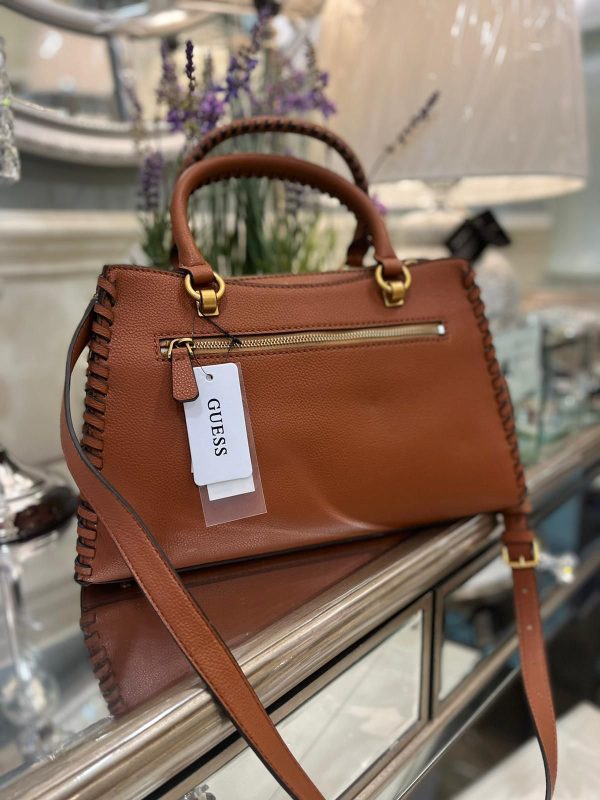 GUESS Kaoma Satchel Beige - Image 2