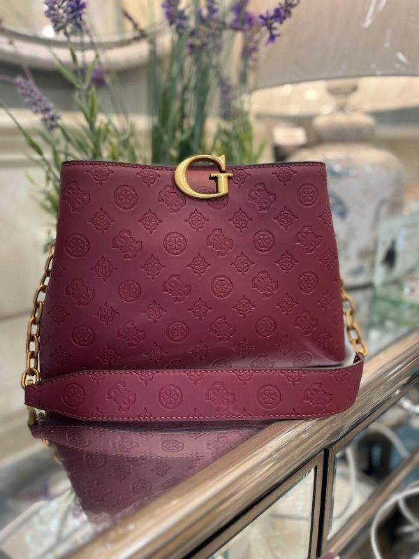 Guess G Vibe Shoulder Bag Merlot