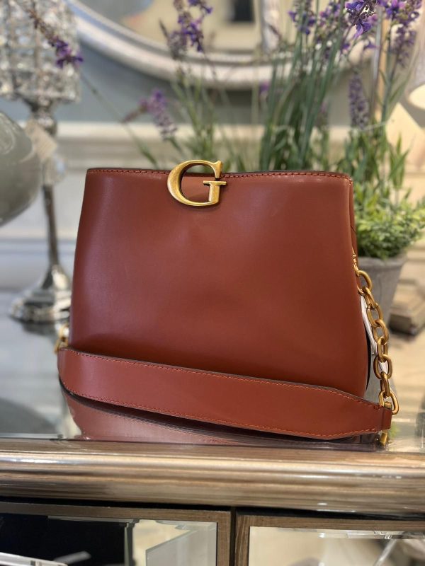 Guess G Vibe Shoulder Bag Whiskey