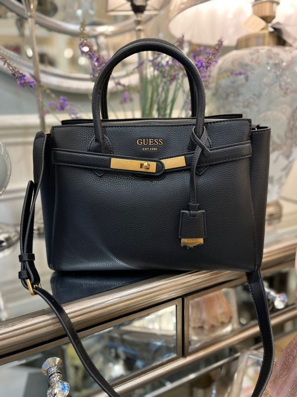 GUESS Enisa High Society Satchel Black - Image 2