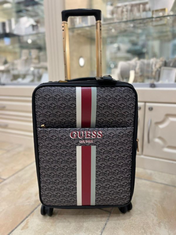 GUESS Vikky 18 Inch 8-Wheeler Black/Merlot