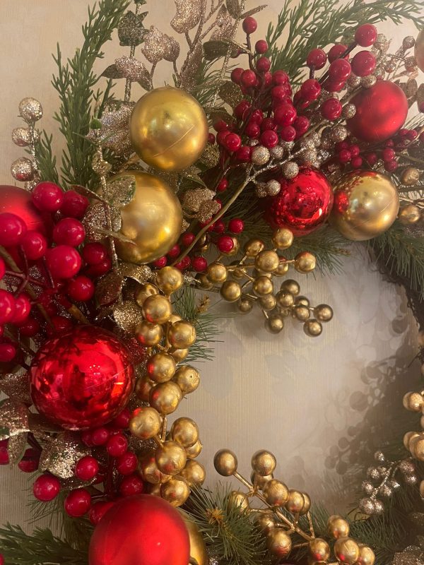 Festive Sparkle Luxury Large Wreath 65 CM - Image 2