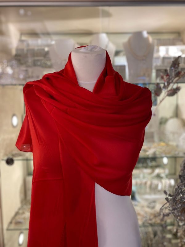 Silk Touch Scarf Red