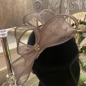 Storm Ribbon Fascinator with Bead Detail