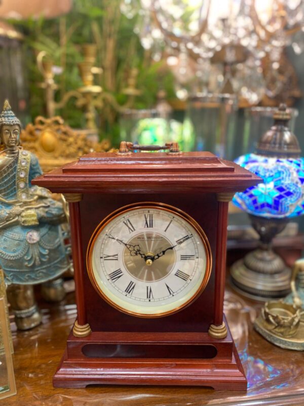 Mantel Clock Traditional Brown
