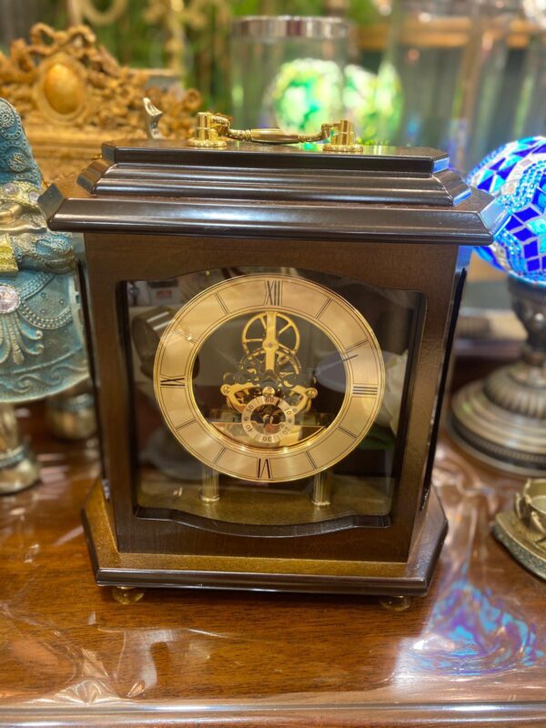 Mantel Clock Traditional Dark Brown