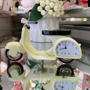 Miniature Clock - Vespa Cream