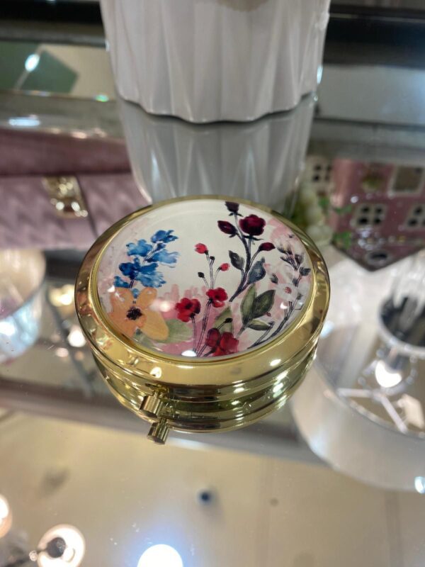 Sophia Floral Compact Mirror