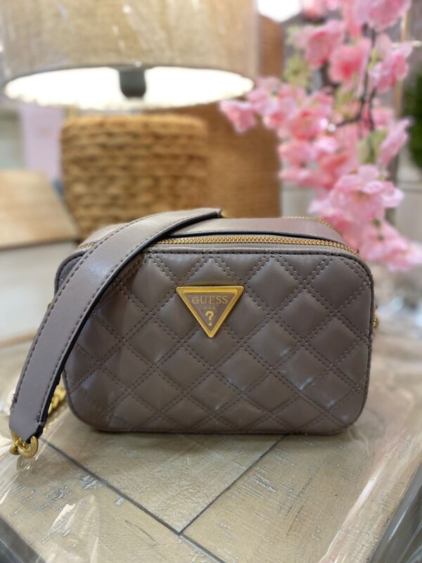 GUESS Giully Camera Bag Dark Taupe