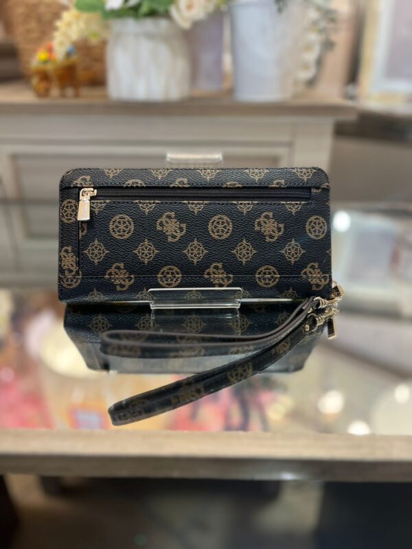 GUESS Laurel SLG Wallet Mocha Logo - Image 2