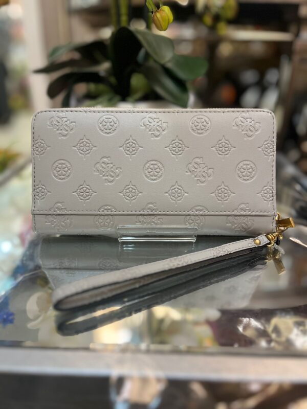 GUESS James Logo SLG Cheque Organizer Taupe Logo - Image 2