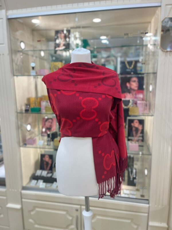 Cashmere Touch Reversible Scarf Red