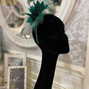Forest Fascinator with Feather Flowers