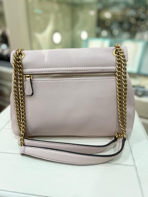 GUESS Laryn Triangle Logo Crossbody Bag Light Rose - Image 2