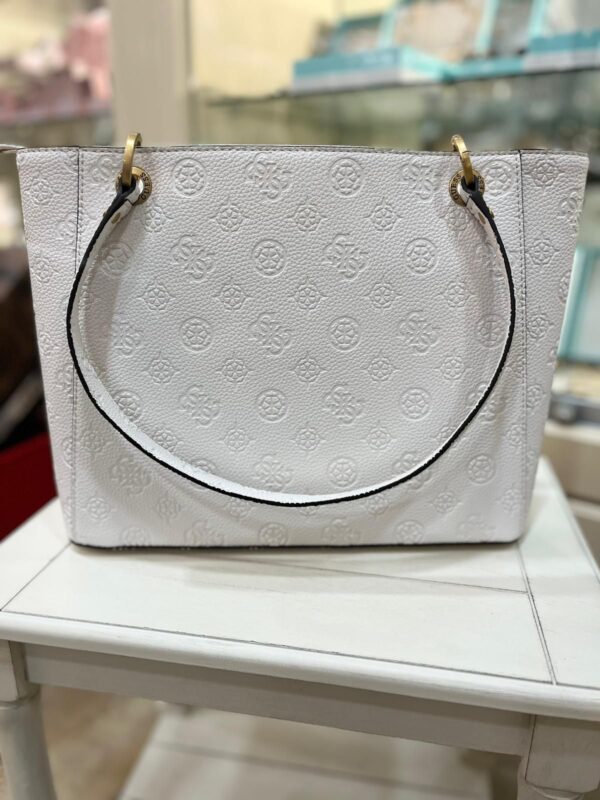 GUESS Izzy Peony Tote White - Image 2