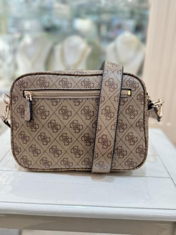 GUESS Meridian Camera Bag Latte Logo - Image 2