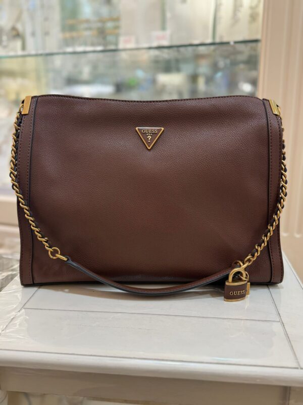GUESS Shemara Shopper Handbag Brown