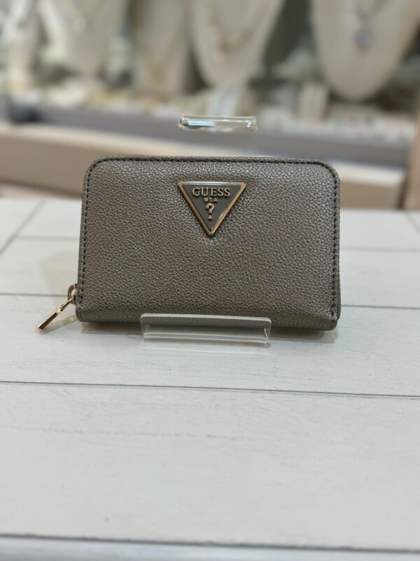 GUESS Meridian SLG Medium Zip Around Pewter