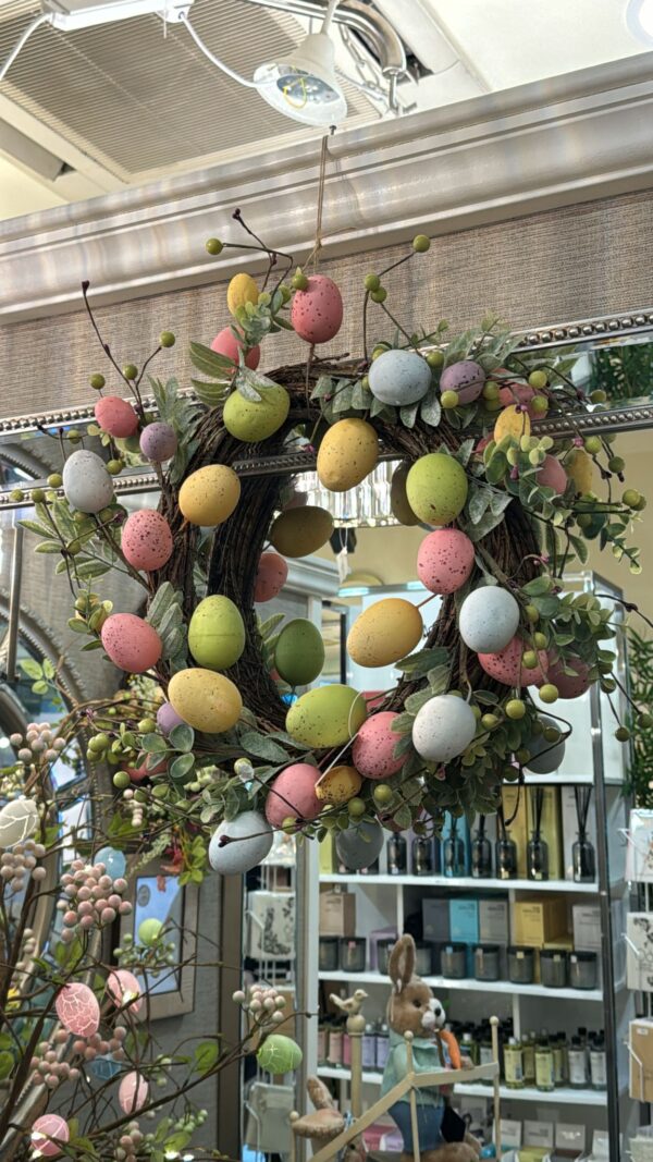 Pastel Colour Eggs Spring Wreath
