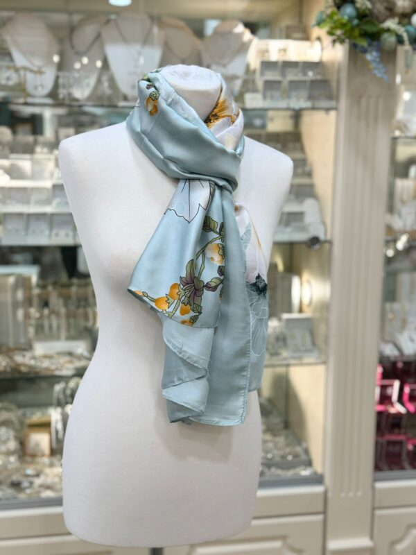 Silk Touch Scarf Azure - Image 2