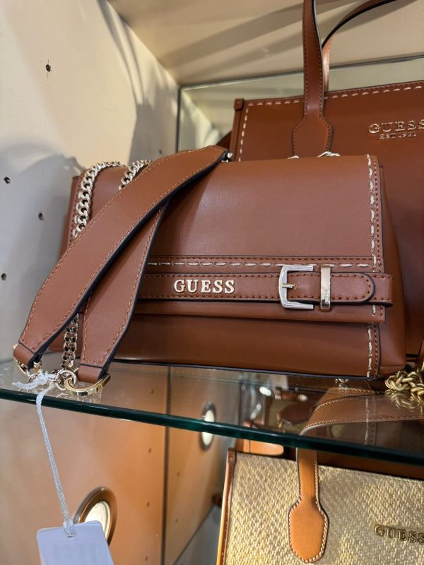 GUESS Sestri Handbag Cognac - Image 2