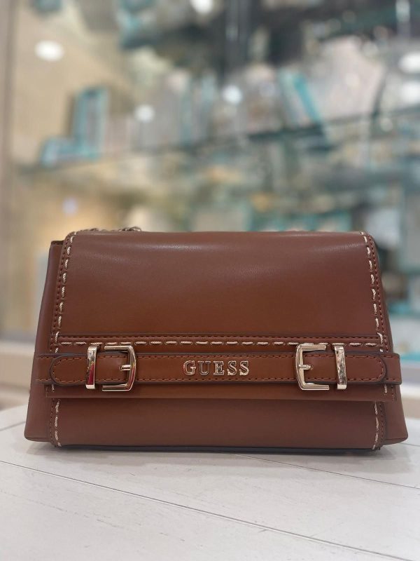 GUESS Sestri Handbag Cognac