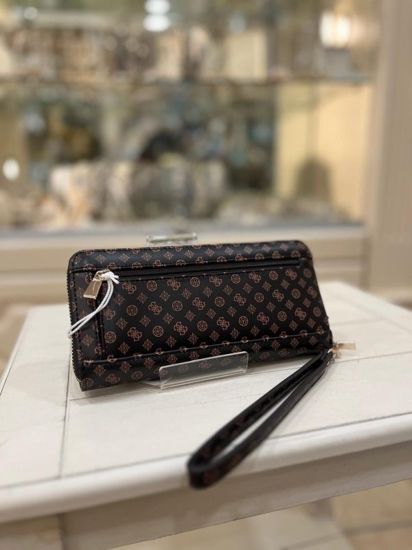 GUESS Arlena SLG Wallet Mocha Logo - Image 2