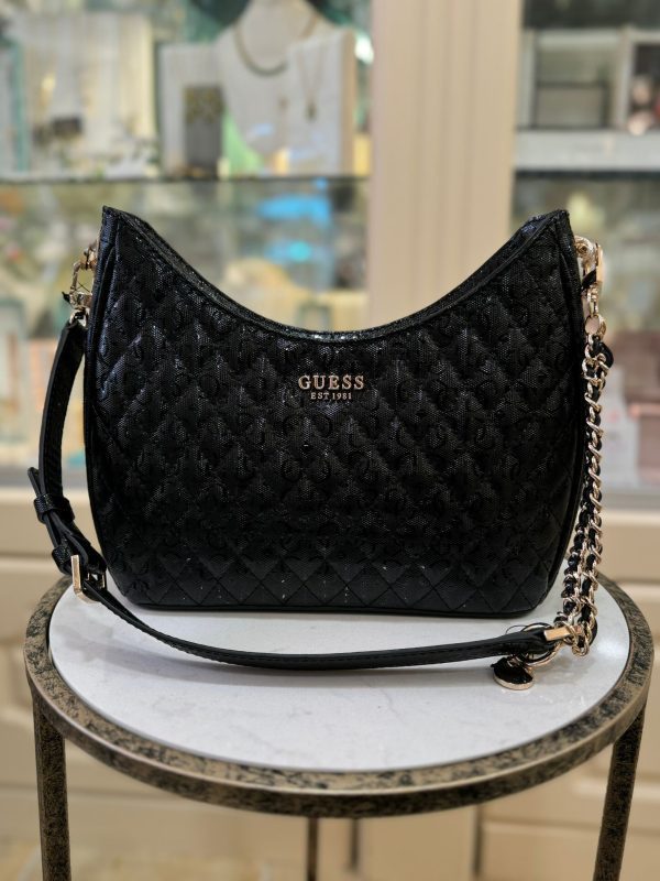 GUESS Yarmilla Shoulder Bag Black - Image 3
