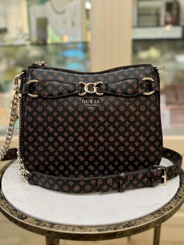 GUESS Arlena Crossbody Mocha Logo