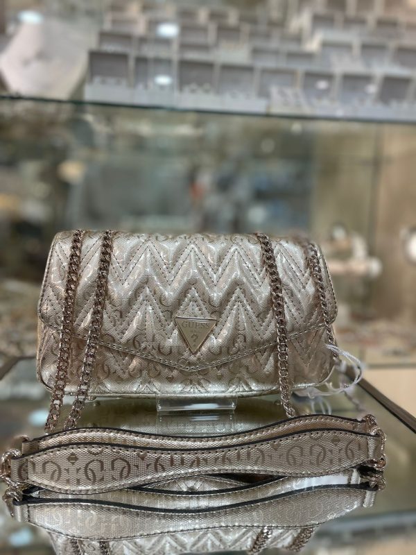 GUESS Adelard Laminated Crossbody Gold