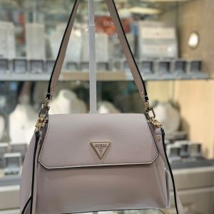 GUESS Sora Girlfriend Shoulder Bag Stone