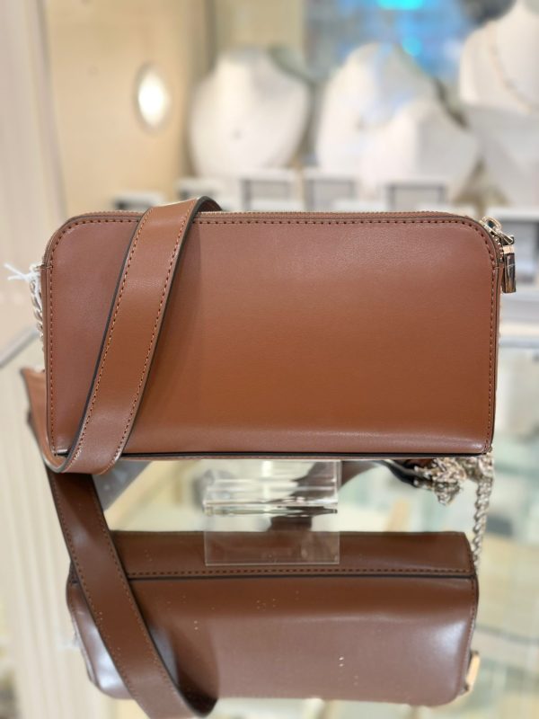 GUESS Daryna Status Crossbody Cognac - Image 3