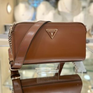 GUESS Daryna Status Crossbody Cognac
