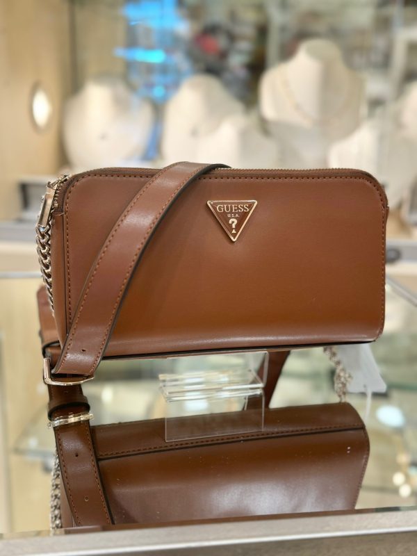 GUESS Daryna Status Crossbody Cognac
