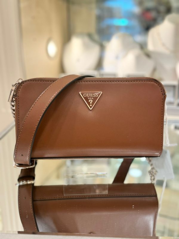 GUESS Daryna Status Crossbody Cognac - Image 2