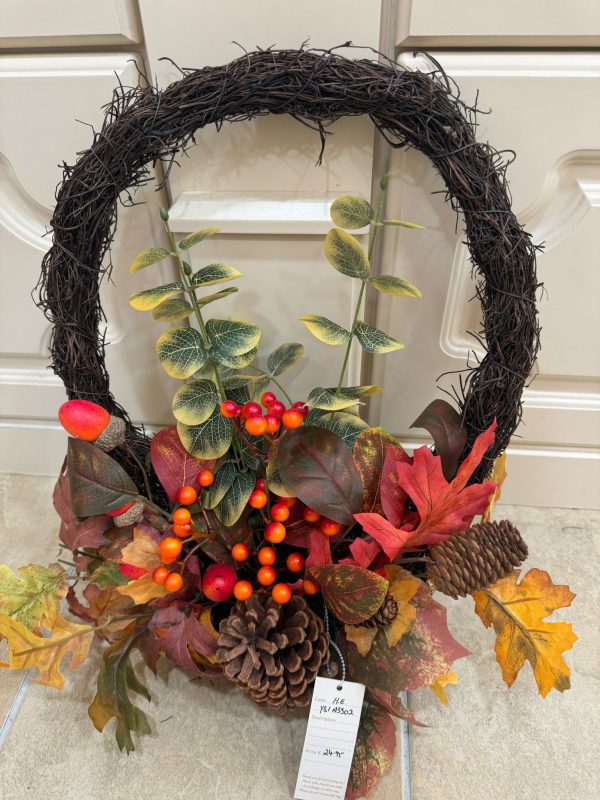 WREATH with Foliage, Berries and Cones