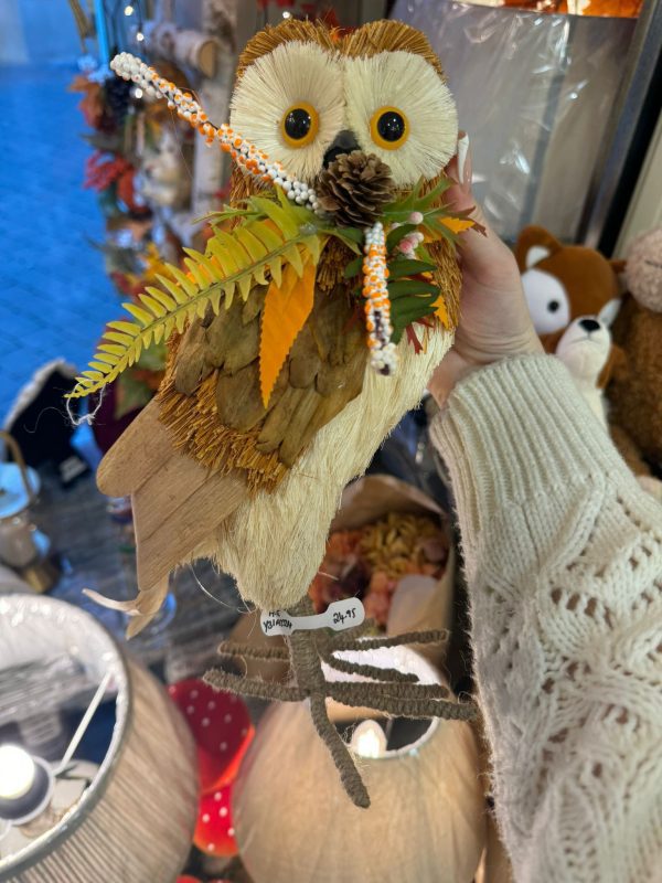 Barn Owl With Floral Bow - Image 2