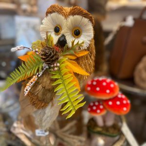 Barn Owl With Floral Bow