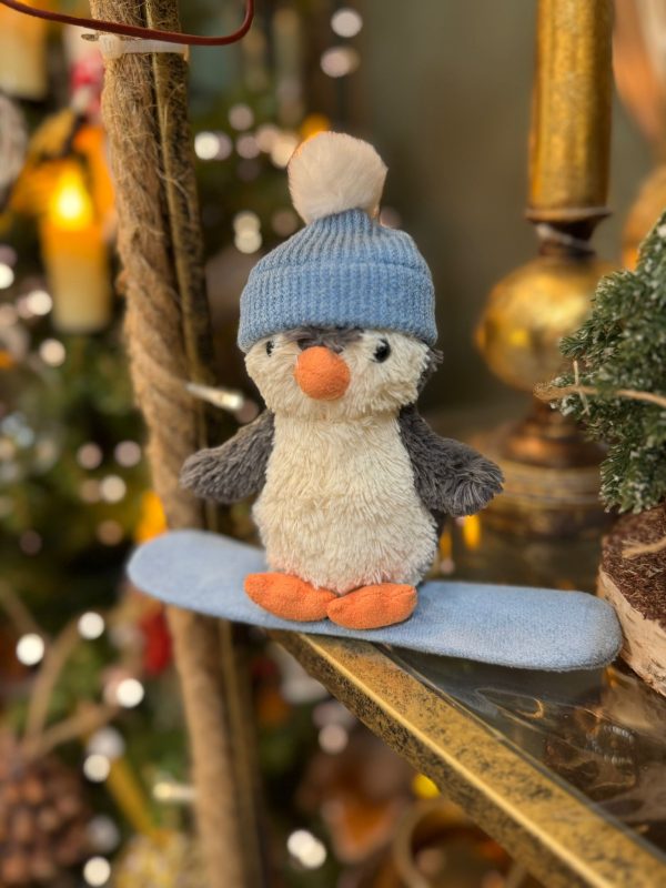 JellyCat Peanut Penguin Snowboarding