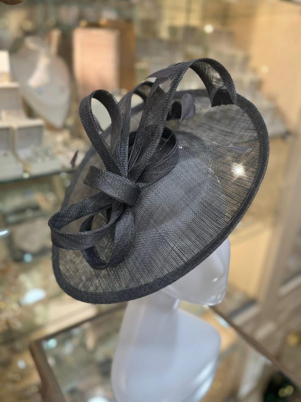 Storm Broad Fascinator with Ribbon Knot