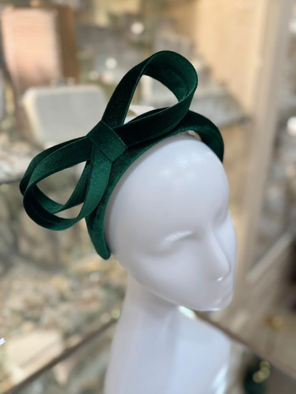 Forest Thick Ribbon Fascinator - Image 2