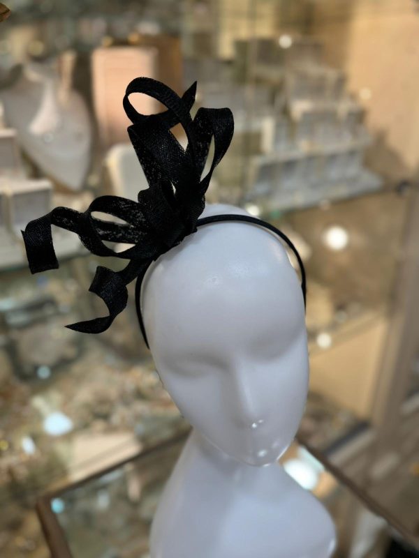 Black Ribbon Knot Fascinator