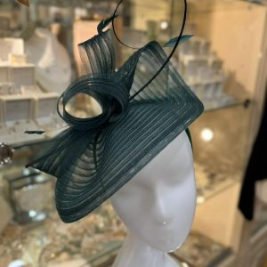 Forest Wavy Fascinator with Ribbon Knot