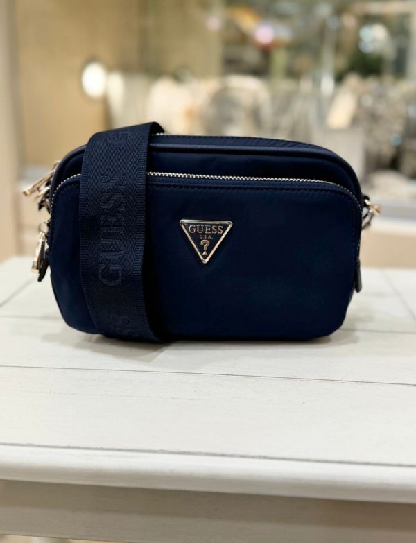 GUESS Eco Gemma Mini Crossbody Navy