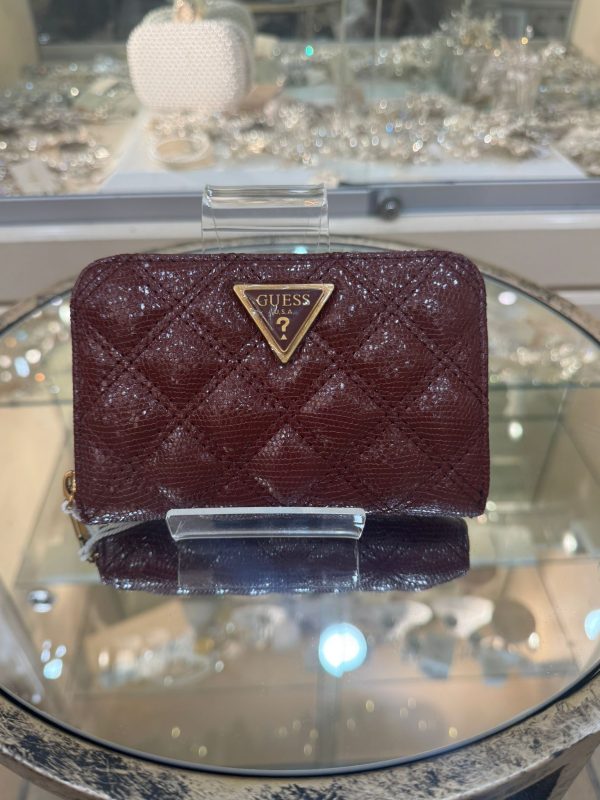 GUESS Guilly SLG Wallet Burgundy - Image 2