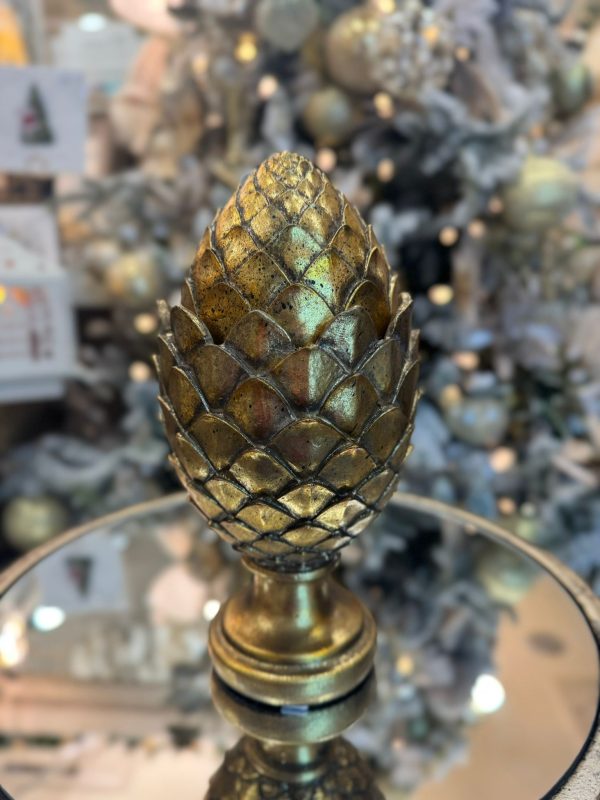 GOLD ARTICHOKE LIDDED JAR - Image 2
