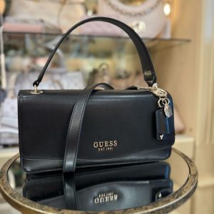 GUESS Eco Evaine Satchel Black